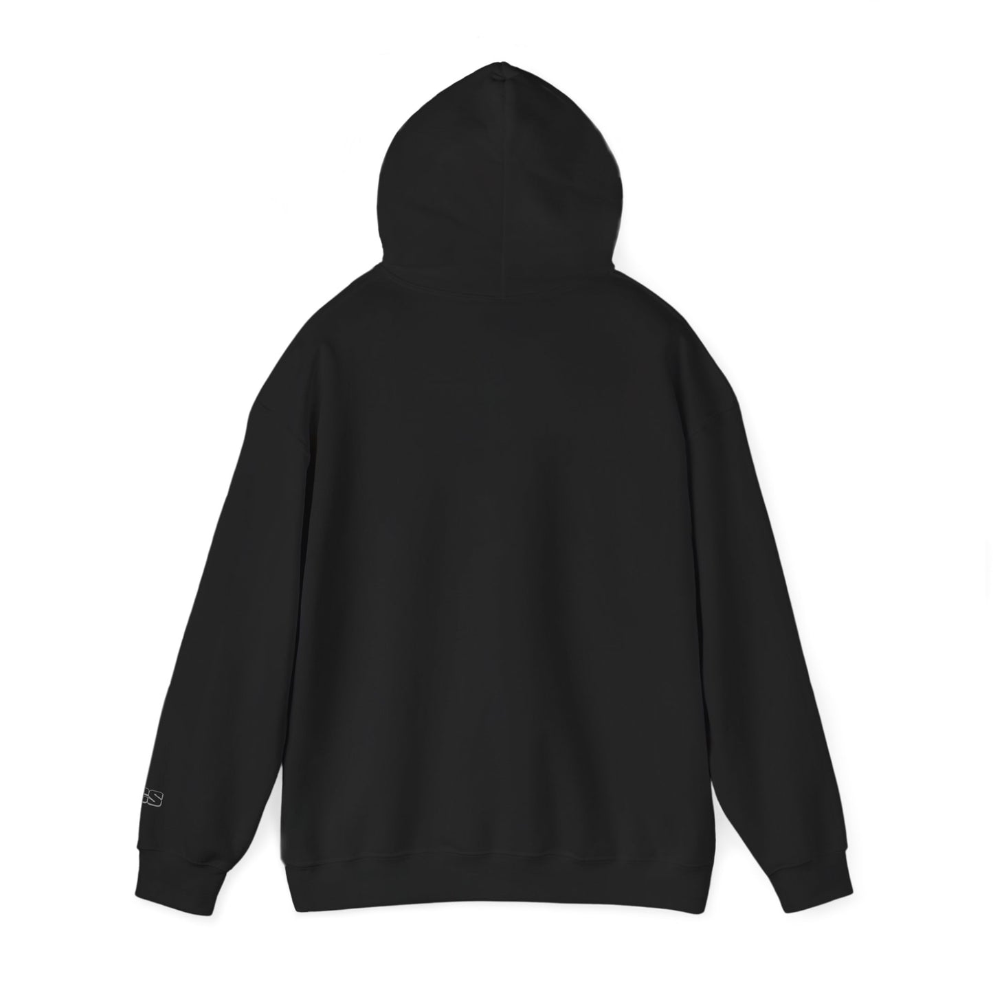 CS Minimalist Logo Hoodie — White Graphic Pullover