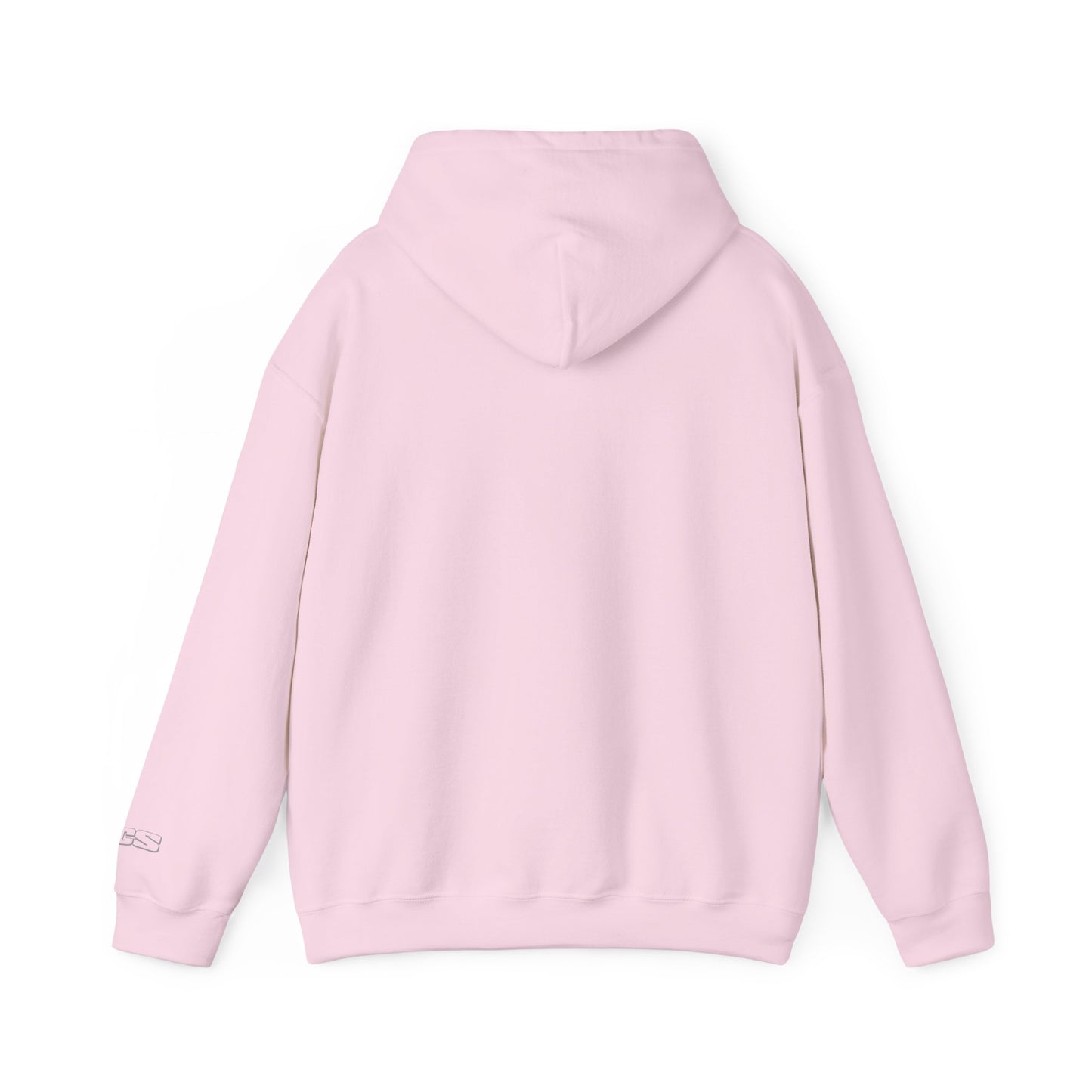 CS Minimalist Logo Hoodie — White Graphic Pullover
