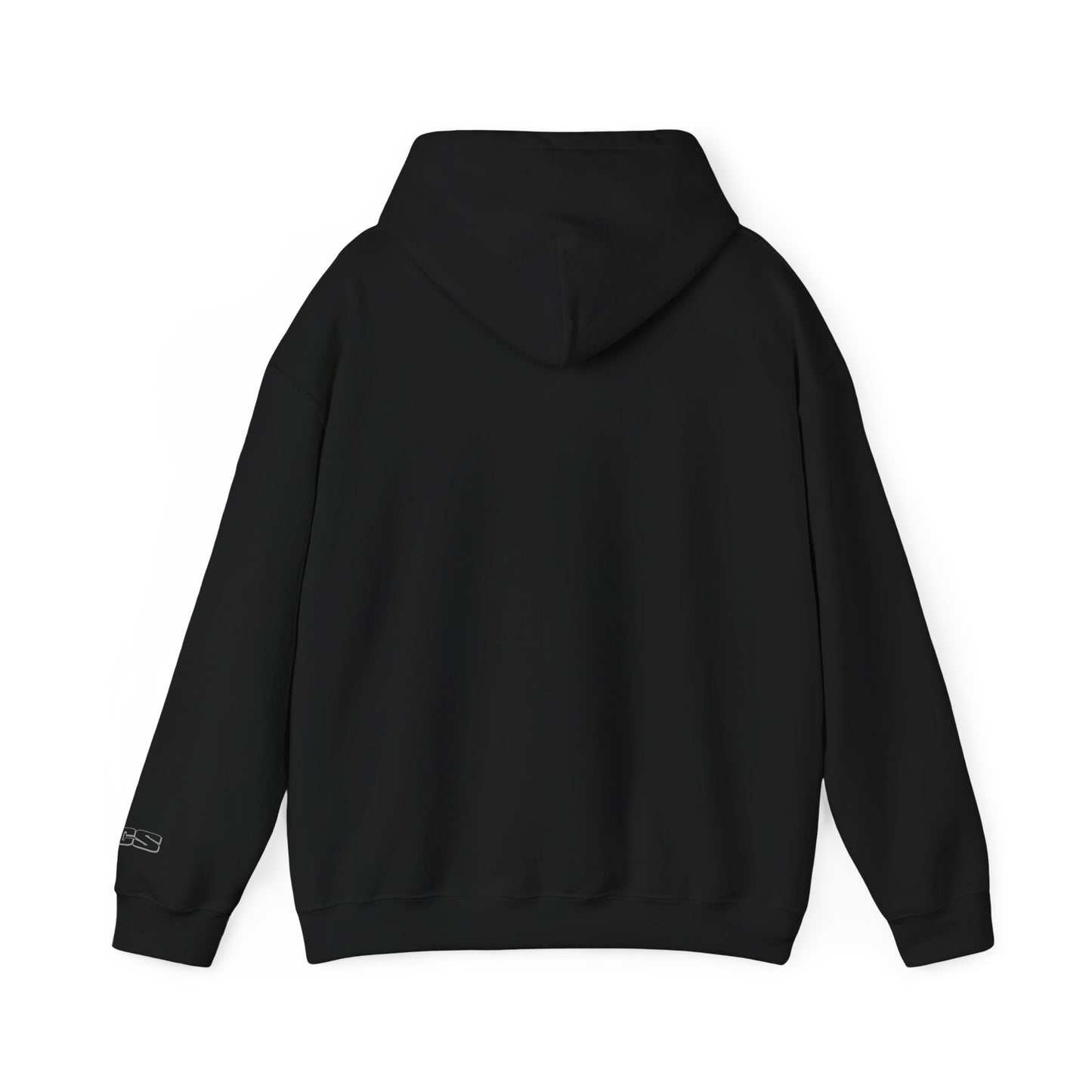 CS Minimalist Logo Hoodie — White Graphic Pullover